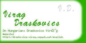 virag draskovics business card